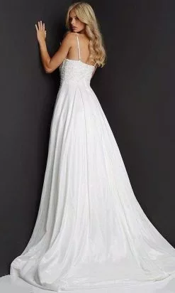 JVN By Jovani - JVN06796 Strapped Sweetheart Mikado Gown -Wedding Dresses shop online jovani jvn06796 strapped sweetheart mikado gown ball gown 28958494359635