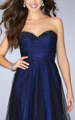 Wedding Dresses shop online -Wedding Dresses shop online la femme 23723 rhinestone studded sweetheart overlay long evening gown special occasion dress 5514765074489