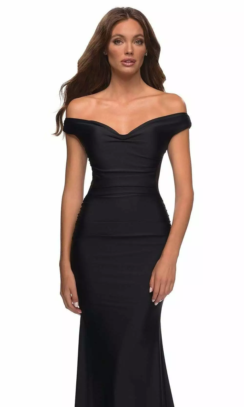 La Femme - 30449 Off Shoulder Jersey Gown 8 La Femme - 30449 Off Shoulder Jersey Gown - Image 6