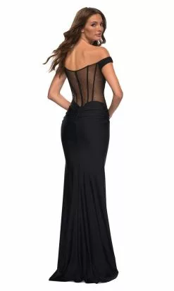 La Femme - 30449 Off Shoulder Jersey Gown 22 La Femme - 30449 Off Shoulder Jersey Gown -Wedding Dresses shop online la femme 30449 off shoulder jersey gown special occasion dress 29418677960787