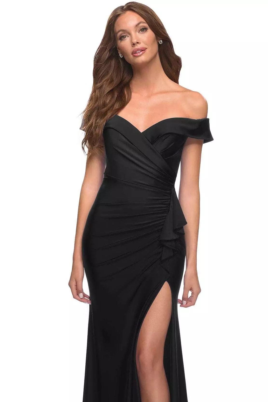 La Femme 30703 - Ruched Sheath Gown 8 La Femme 30703 - Ruched Sheath Gown - Image 6