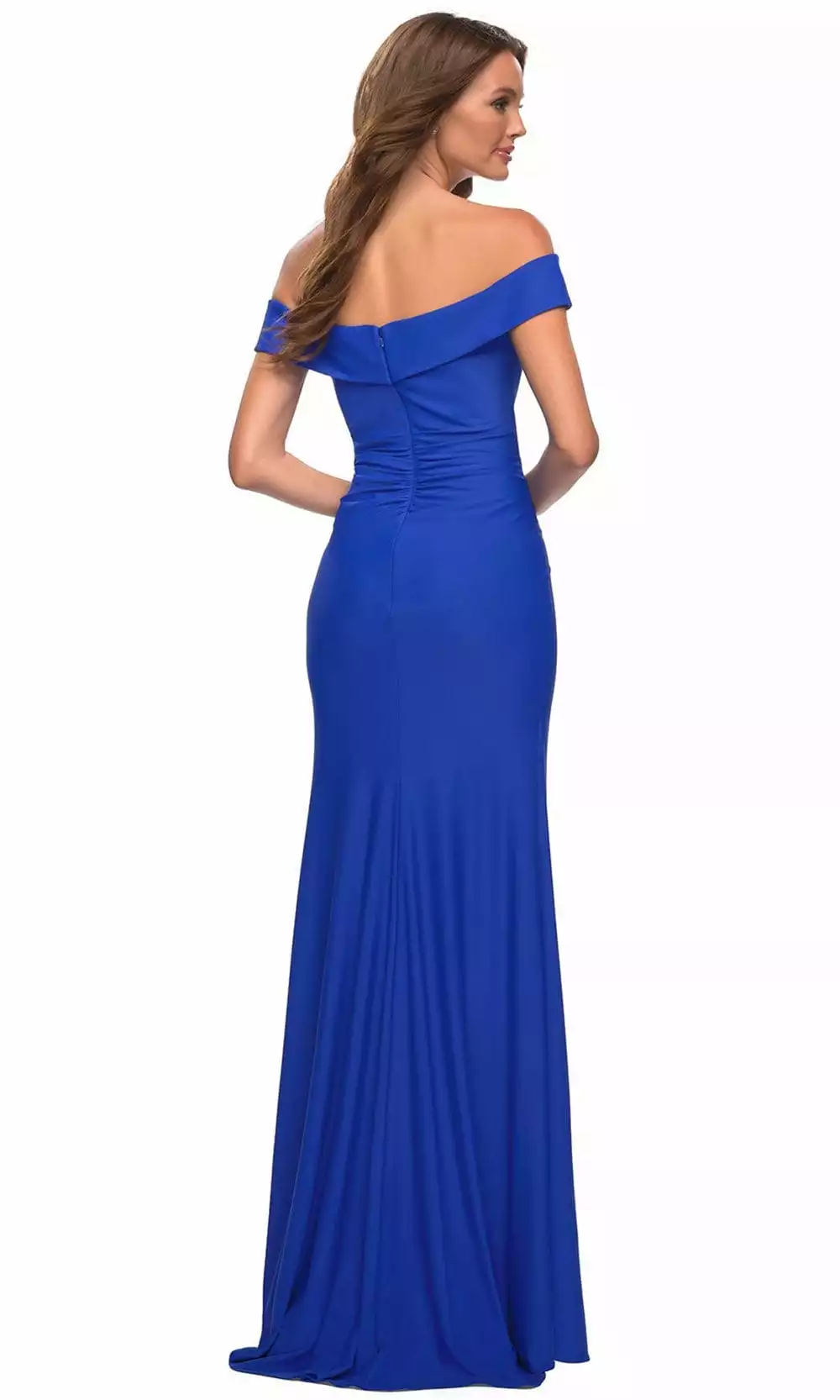 La Femme 30703 - Ruched Sheath Gown 4 La Femme 30703 - Ruched Sheath Gown - Image 2