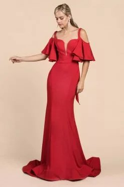 Ladivine A0079 -Wedding Dresses shop online ladivine a0079 evening dresses 2 red 31325610475603