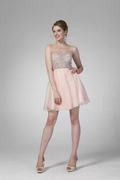 Ladivine CJ90S -Wedding Dresses shop online ladivine cj90s cocktail dresses 2 peach 31325819699283