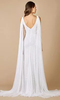 Lara Dresses - 51055 Cascading Beaded Sheath Bridal Gown 6 Lara Dresses - 51055 Cascading Beaded Sheath Bridal Gown -Wedding Dresses shop online lara dresses 51055 cascading beaded sheath bridal gown bridal dresses 28496927522899