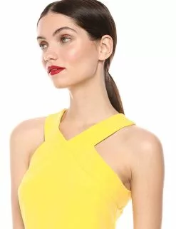 Laundry - HP02W03 V Neck Halter Strap Bodycon Cocktail Dress -Wedding Dresses shop online laundry hp02w03 v neck halter strap bodycon cocktail dress party dresses 12165114298451