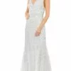 Mac Duggal 10814 - Sleeveless Embellished Evening Dress -Wedding Dresses shop online mac duggal 10814 sleeveless embellished evening dress evening dresses 0 white 31848086831187