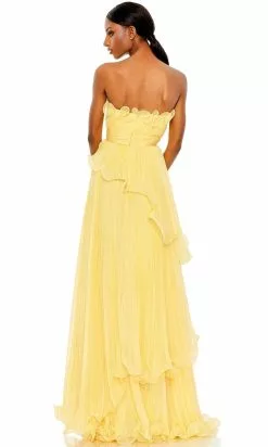 Mac Duggal 49537 - Ruffled Strapless A-Line Prom Gown -Wedding Dresses shop online mac duggal 49537 ruffled strapless a line prom gown prom dresses 31469824082003