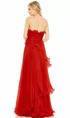 Mac Duggal 49537 - Ruffled Strapless A-Line Prom Gown -Wedding Dresses shop online mac duggal 49537 ruffled strapless a line prom gown prom dresses 31469824311379