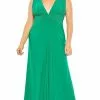 Mac Duggal 68128 - Plunging V-neck Sleeveless Long Dress -Wedding Dresses shop online mac duggal 68128 plunging v neck sleeveless long dress special occasion dress 14 jade green 30474972692563