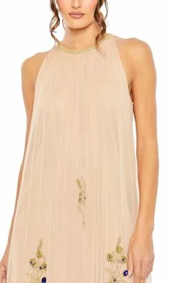 Mac Duggal 9232 - Floral Beaded A-Line Evening Gown -Wedding Dresses shop online mac duggal 9232 floral beaded a line evening gown special occasion dress 32227042623571