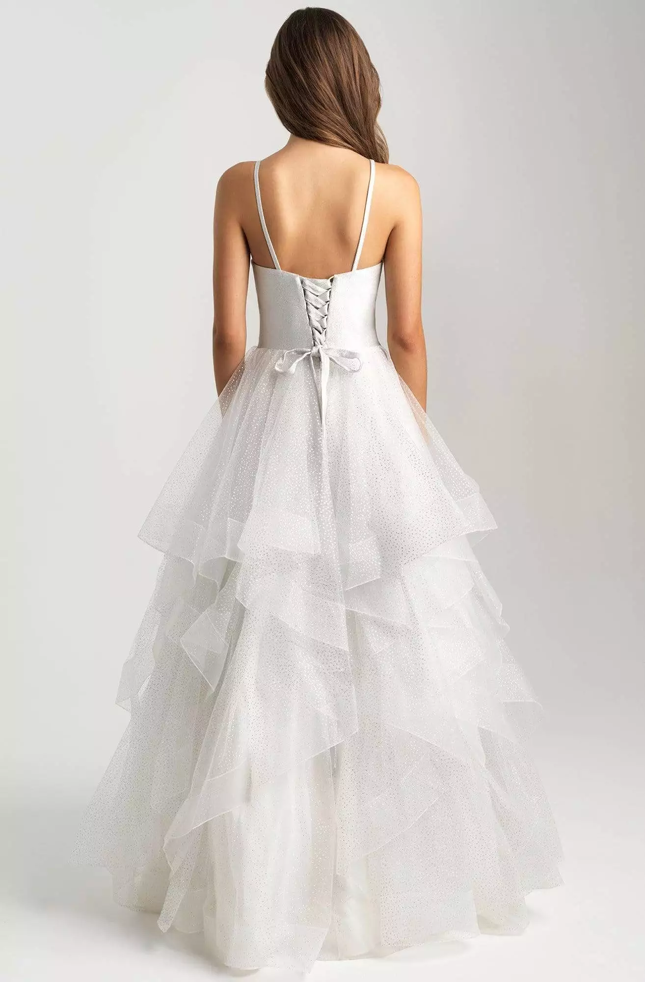 Madison James - 20-312 Square Tiered Ruffle A-Line Dress 4 Madison James - 20-312 Square Tiered Ruffle A-Line Dress - Image 2