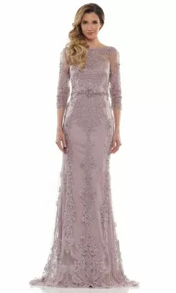 Marsoni By Colors - Beaded Sheath Dress MV1123 - 1 Pc Charcoal In Size 12 Available