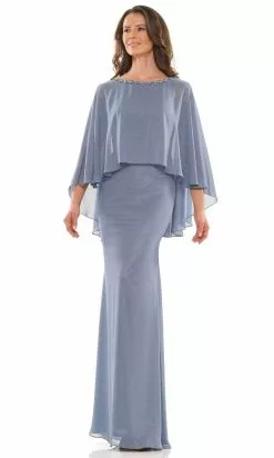 Marsoni By Colors MV1188 - Cape Drape Sheath Formal Dress -Wedding Dresses shop online marsoni by colors mv1188 cape drape sheath formal dress special occasion dress 6 slate blue 30700309119059