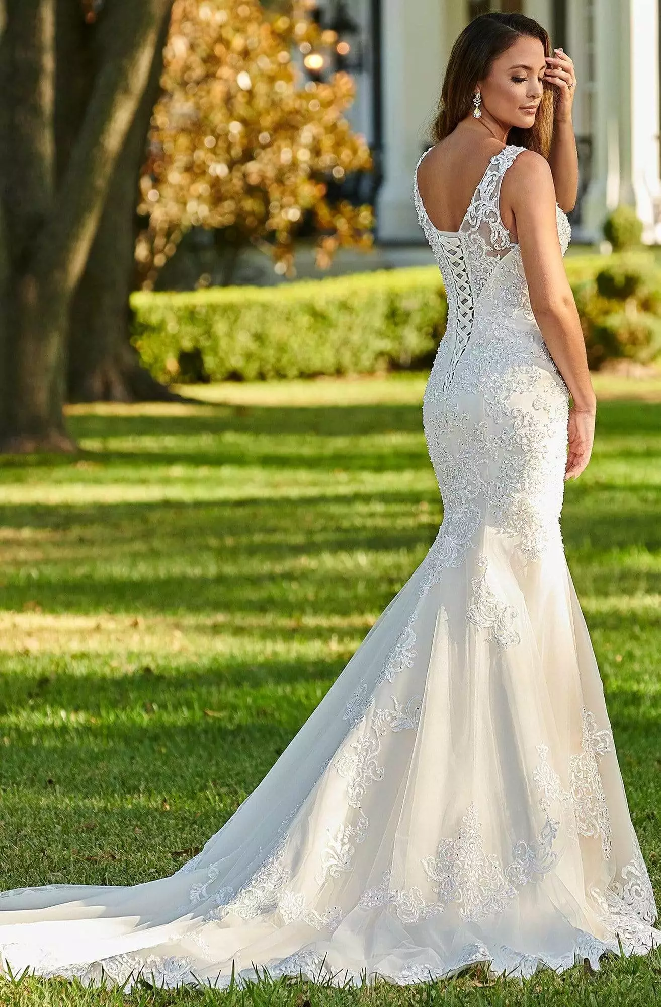 Mary's Bridal - MB3093 Sweetheart Lace-Up Trumpet Dress 4 Mary's Bridal - MB3093 Sweetheart Lace-Up Trumpet Dress - Image 2