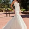 Mary's Bridal MB3150 - Embroidered Strapless Mermaid Wedding Gown
