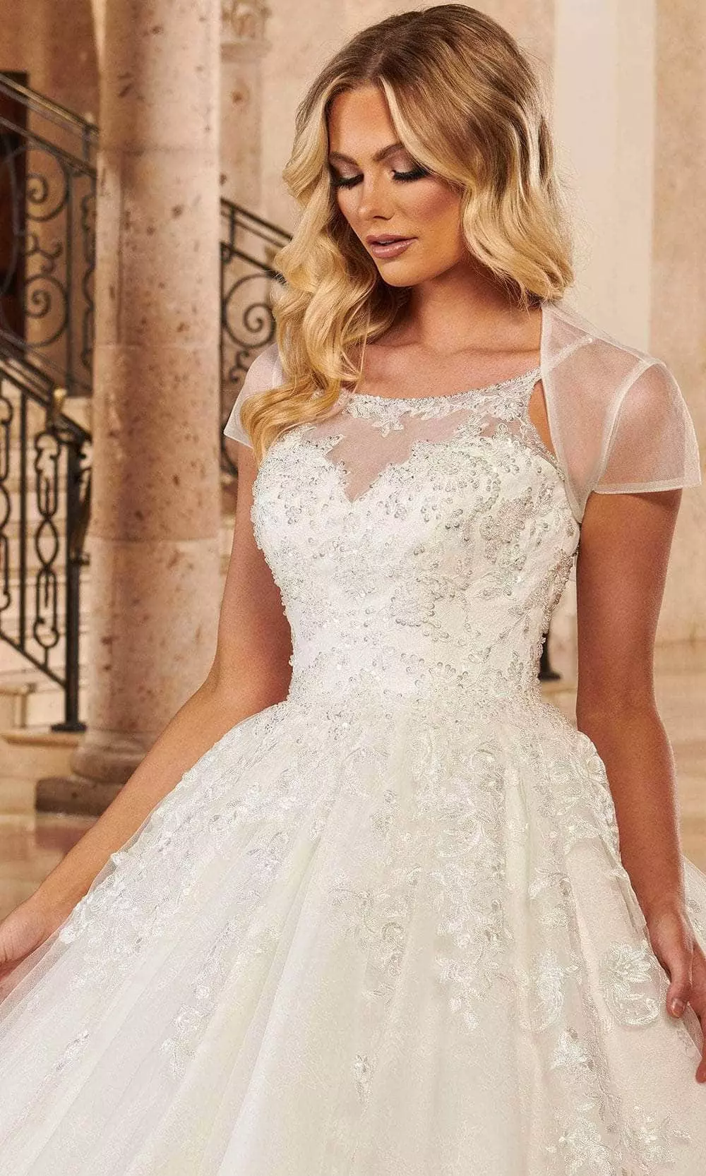 Mary's Bridal MB6091 - Sleeveless Jewel Neck Bridal Gown 6 Mary's Bridal MB6091 - Sleeveless Jewel Neck Bridal Gown - Image 4