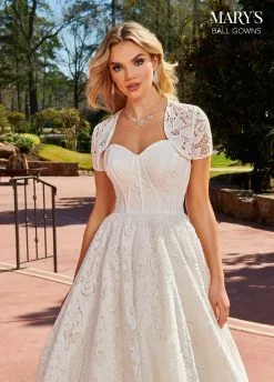 Mary's Bridal MB6101 - Lace Sweetheart Neck Wedding Gown -Wedding Dresses shop online mary s bridal mb6101 lace sweetheart neck wedding gown special occasion dress 30885654921299