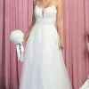 May Queen Bridal RQ7916 - Embellished V Neck A-Line Dress
