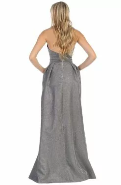 May Queen - MQ1710 Strapless Plunging V-Neck A-Line Dress -Wedding Dresses shop online may queen mq1710 strapless plunging v neck a line dress prom dresses 13216210714707