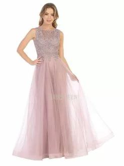 May Queen - MQ1717 Sheer Lattice Rendered Tulle Dress 11 May Queen - MQ1717 Sheer Lattice Rendered Tulle Dress -Wedding Dresses shop online may queen mq1717 sheer lattice rendered tulle dress evening dresses 4 mauve 28213674672211