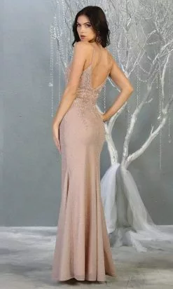 May Queen - MQ1796 Lace Applique-Ornate Trumpet Dress -Wedding Dresses shop online may queen mq1796 lace applique ornate trumpet dress evening dresses 28889279594579