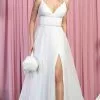 May Queen RQ7895 - Sleeveless V-neck Wedding Gown 2 May Queen RQ7895 - Sleeveless V-neck Wedding Gown -Wedding Dresses shop online may queen rq7895 sleeveless v neck wedding gown wedding dresses 4 ivory 29844925743187