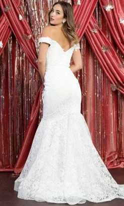 May Queen RQ7921 - Embroidered Mermaid Evening Gown -Wedding Dresses shop online may queen rq7921 embroidered mermaid evening gown evening dresses 31057810849875