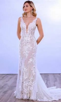 MNM COUTURE 10085 - Embroidered Lace Bridal Gown