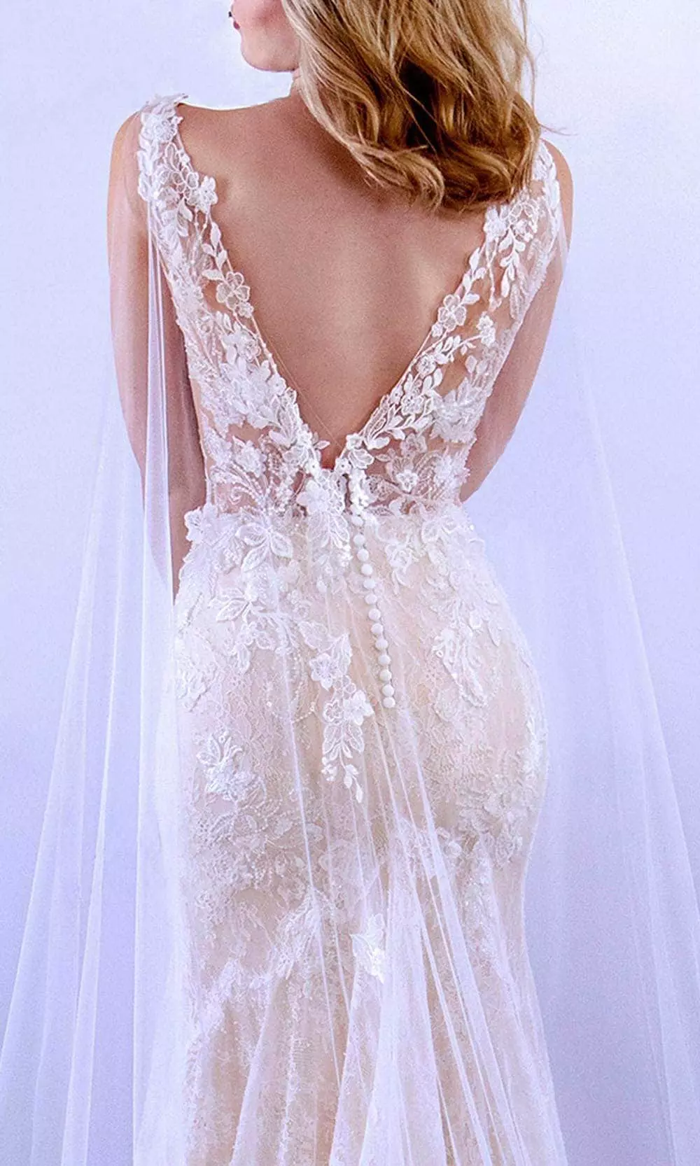 MNM COUTURE 10088 - V Shape Beaded Trumpet Dress 7 MNM COUTURE 10088 - V Shape Beaded Trumpet Dress - Image 5