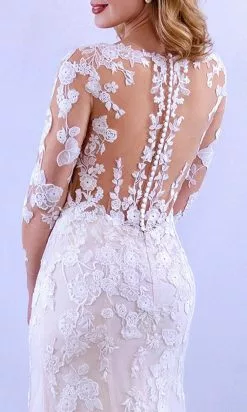 MNM COUTURE 10090 - V Neck Long Sleeve Sheer Dress 9 MNM COUTURE 10090 - V Neck Long Sleeve Sheer Dress -Wedding Dresses shop online mnm couture 10090 v neck long sleeve sheer dress special occasion dress 30954910711891