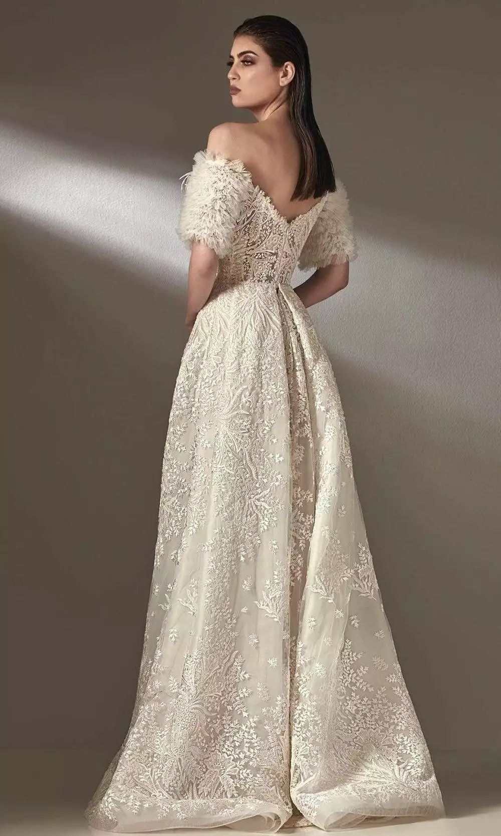 MNM COUTURE - K3881 Off Shoulder Sheath/A-Line Evening Dress 4 MNM COUTURE - K3881 Off Shoulder Sheath/A-Line Evening Dress - Image 2