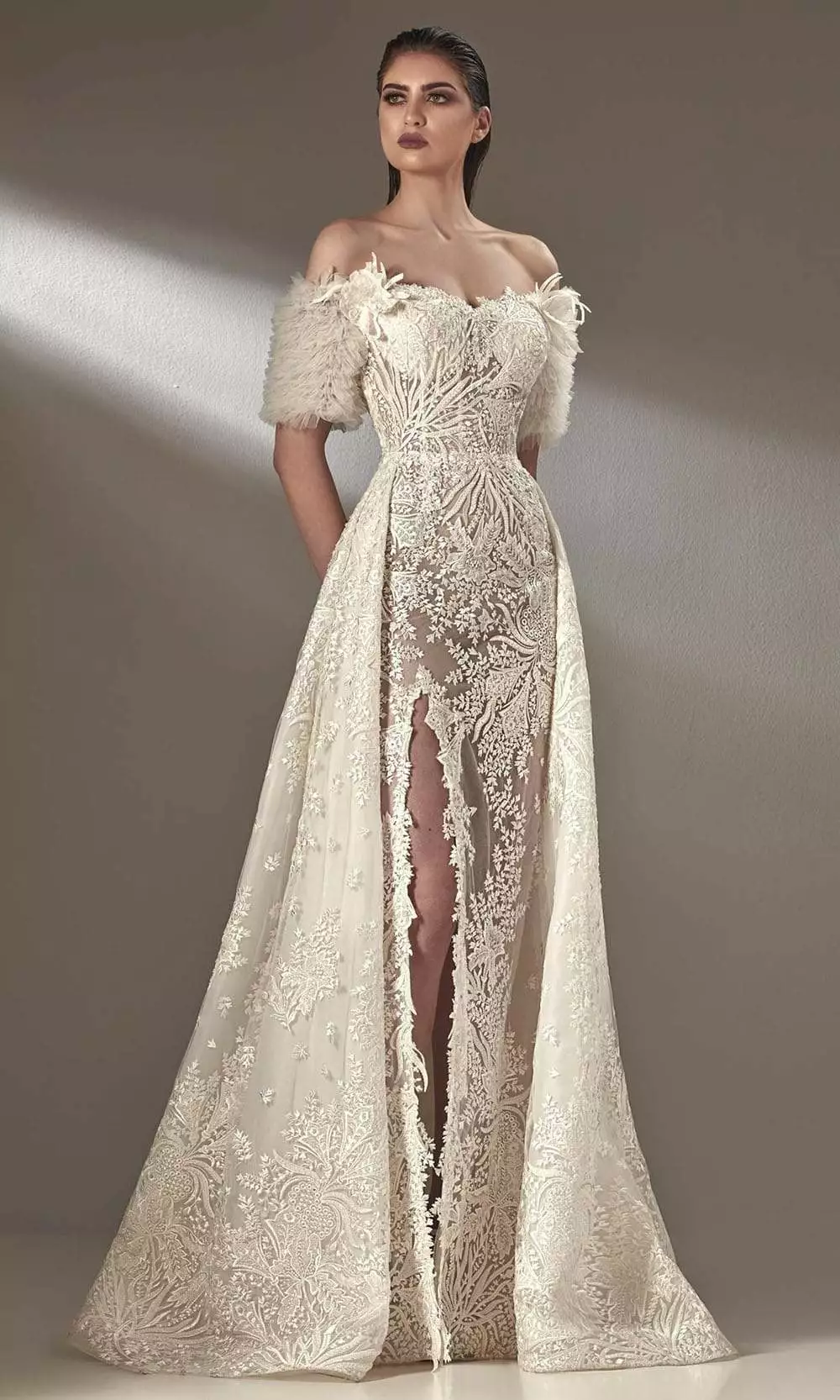 MNM COUTURE - K3881 Off Shoulder Sheath/A-Line Evening Dress 3 MNM COUTURE - K3881 Off Shoulder Sheath/A-Line Evening Dress