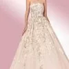 MNM COUTURE W2118 - Laced Strapless Dress 1 MNM COUTURE W2118 - Laced Strapless Dress -Wedding Dresses shop online mnm couture w2118 laced strapless dress special occasion dress xs off white 30955087134803