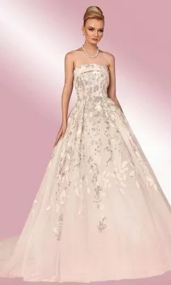 MNM COUTURE W2118 - Laced Strapless Dress