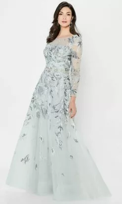 Montage By Mon Cheri 122906 - Illusion Bateau Long Evening Dress