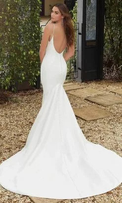 Mori Lee Bridal 12146 - Plunging V-Neck Satin Bridal Gown 6 Mori Lee Bridal 12146 - Plunging V-Neck Satin Bridal Gown -Wedding Dresses shop online mori lee bridal 12146 plunging v neck satin bridal gown bridal dresses 30788597219411