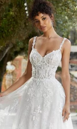 Mori Lee Bridal 2479 - Sleeveless A-Line Wedding Gown -Wedding Dresses shop online mori lee bridal 2479 sleeveless a line wedding gown special occasion dress 30805384265811
