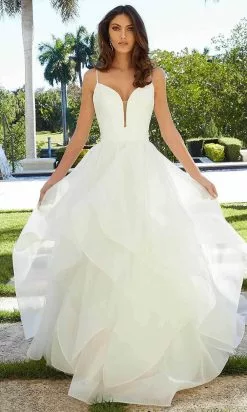 Mori Lee Bridal 5977 - Sleeveless Plunging Sweetheart Wedding Dress