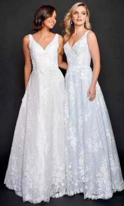 Nina Canacci 2348 - Sleeveless A-Line Wedding Dress -Wedding Dresses shop online nina canacci 2348 sleeveless a line wedding dress special occasion dress 31850820599891