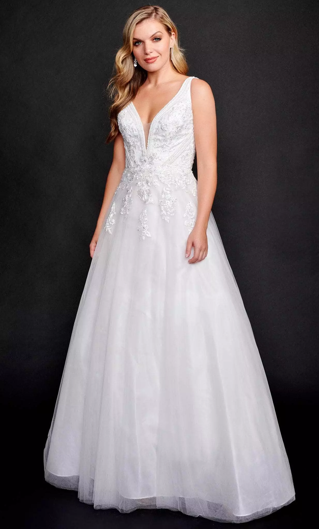 Nina Canacci 2349 - Embroidered Tulle Bridal Dress 3 Nina Canacci 2349 - Embroidered Tulle Bridal Dress