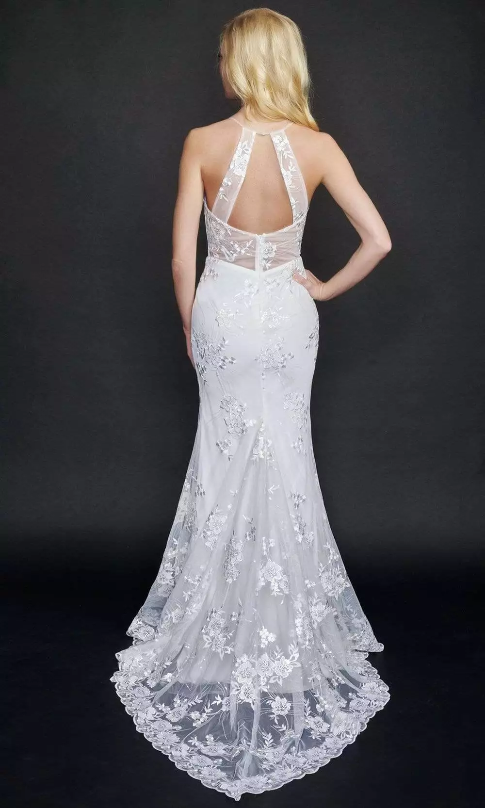 Nina Canacci - 3200 Embroidered V-Neck Trumpet Gown 4 Nina Canacci - 3200 Embroidered V-Neck Trumpet Gown - Image 2