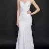 Nina Canacci - 3200 Embroidered V-Neck Trumpet Gown 2 Nina Canacci - 3200 Embroidered V-Neck Trumpet Gown -Wedding Dresses shop online nina canacci 3200 embroidered v neck trumpet gown prom dresses 4 ivory 29455119089747
