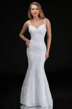 Nina Canacci - 5142 Sweetheart Laced Trumpet Dress