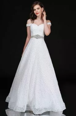 Nina Canacci - 5146 Off-Shoulder Sweetheart Long Dress