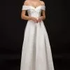 Nina Canacci - B1901 Off Shoulder Surplice Bodice Bridal Gown 2 Nina Canacci - B1901 Off Shoulder Surplice Bodice Bridal Gown -Wedding Dresses shop online nina canacci b1901 off shoulder surplice bodice bridal gown wedding dresses 4 diamond white 28806215925843