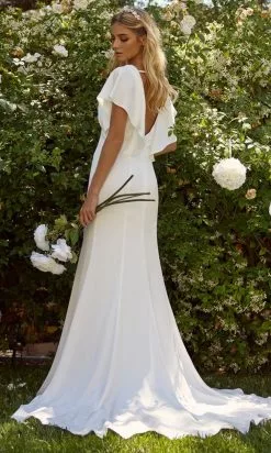 Nox Anabel Bridal JE912 - Flutter Sleeve Bridal Gown 16 Nox Anabel Bridal JE912 - Flutter Sleeve Bridal Gown -Wedding Dresses shop online nox anabel bridal je912 flutter sleeve bridal gown bridal dresses 29799576567891