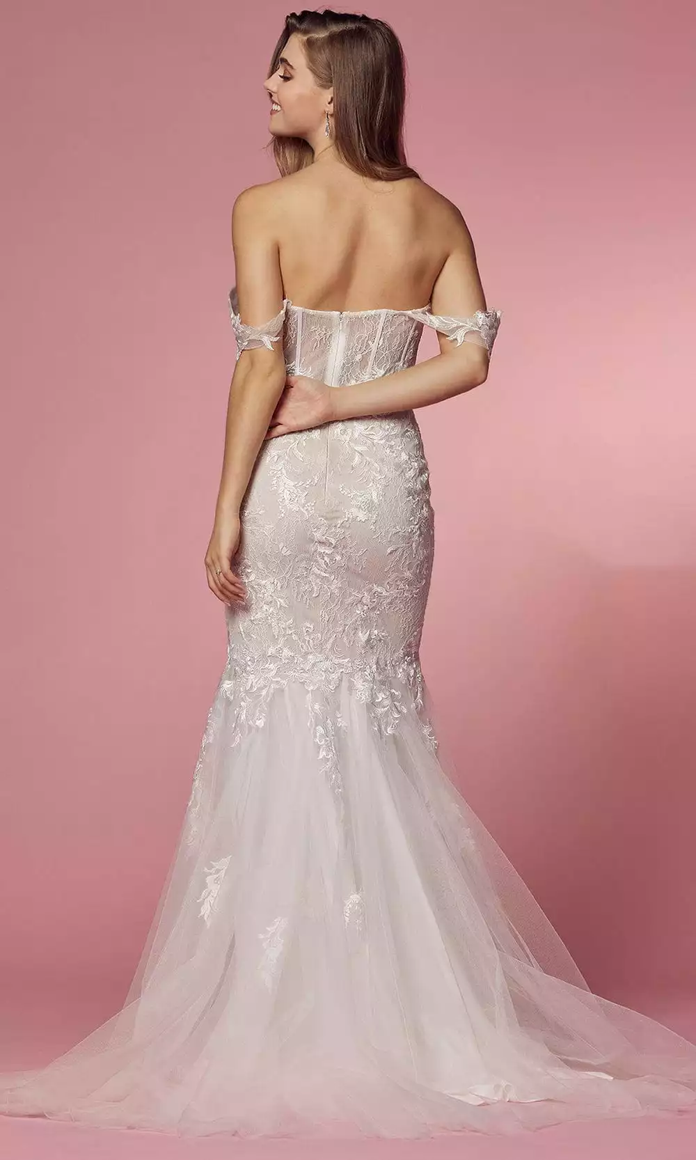 Nox Anabel Bridal JS924 - Corset Lace Bridal Gown 4 Nox Anabel Bridal JS924 - Corset Lace Bridal Gown - Image 2