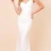 Nox Anabel C420W - Bandage Style Trumpet Gown -Wedding Dresses shop online nox anabel c420w bandage style trumpet gown special occasion dress 2 white 31713769554003