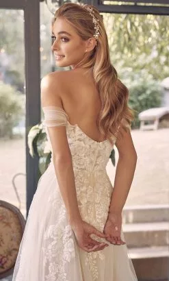 Nox Anabel JE953 - Classic Off Shoulder A-line Gown 13 Nox Anabel JE953 - Classic Off Shoulder A-line Gown -Wedding Dresses shop online nox anabel je953 classic off shoulder a line gown wedding dresses 32148078592083